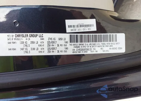 2014 Dodge Grand Caravan Se z USA, uszkodzony, nr VIN 2C4RDGBG0ER366133